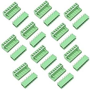 LuoQiuFa10 Set 7-Pin 5.08mm Pitch Male Female PCB Screw Terminal Block