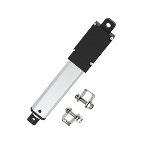Stroke 75mm 120N 3 Inch Mini Linear Actuator 12V Force 28lbs Electric Linear Motion Actuators High Speed 4mm/sec for Robotics,Home Automation with Mounting Brackets