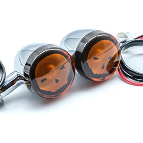 Rear Turn Signals Indicators LED Lights Kit Compatible with Davidson XL883 XL1200 Sportster Chrome in Saudi Arabia