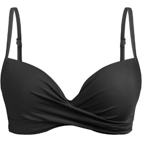 Aqua Eve Women Underwire Bikini Top Only Push Up Swim Top Bra Swimsuit Tops Padded Bathing Suit Top