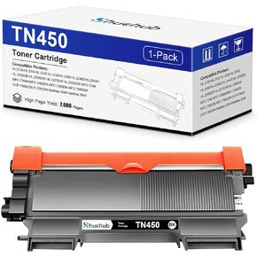 TN450 Black Toner Cartridge Replacement for Brother TN-450 TN420 TN-420 Toner for HL-2270DW HL-2230 HL-2240D HL-2280DW MFC-7360N MFC-7860DW DCP-7065DN Intellifax 2840 2940 Printer - 2,600 Pages