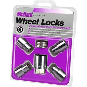 MCGARD 21120 Chrome Regular Shank Wheel Locks (1/2" - 20 Thread Size) - Set of 4