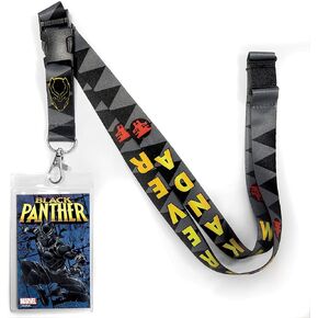 Ata-Boy Black Panther Reversable Lanyard Badge Holder Gifts & Merchandise