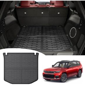 Trunk Mat Fit for 2011-2021 Jeep Grand Cherokee&2022 2023 Grand Cherokee WK Cargo Mat TPE Cargo Liners Trunk Liner for Jeep Grand Cherokee Accessories(Behind 2nd Row)