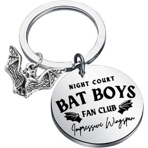 Bat Boys Fan Club Keychain Jewelry The Night Court Book Lover Gift Rose Keychain Acotar Gift