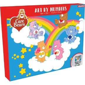 AQUARIUS Care Bears Cloud Art by Numbers - 16 x 20 inches Care Bears Themed Paint by Number for Adults & Kids - DIY Color by Number Paint Kit for Beginner - Officially Licensed