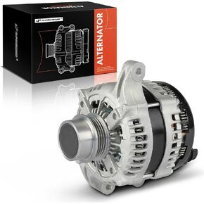 A-Premium Alternator Compatible with Ford Explorer 2013-2019, Fusion 2013-2020, Edge, Taurus 2013-2017 & Lincoln MKZ, MKC, MKT, 12V 200A 4-Groove Clutch Pulley, Replace# TN104211-0300, 2032790