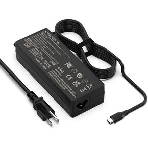 USB C Laptop Charger-100W Type-C Power Adapter,Replacement for Lenovo Thinkpad Carbon x1 5th 6th Gen, IdeaPad 13" 720 Y400 Y500 P580 P500,Yoga 370 X280 X390 X395 910 920,Dell/HP/Acer/Samsung