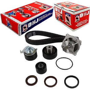 DNJ TBK418BWP Timing Belt Kit with Water Pump for 1998-2000 / Ford, Mercury/Contour, Cougar, Escort, Focus, Mystique / 2.0L / DOHC / L4 / 16V / 121cid