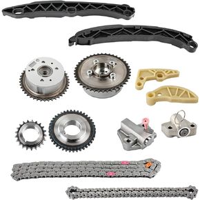 WATERWICH Engine Timing Chain Kit Compatible with 2011-2018 Kia Sportage Optima Sorento Hyundai Santa Sonata Tucson Veloster 2.0L 2.4L Replacement for 24350-2G750 24370-2G750 24321-2G111 23121-2GGA1