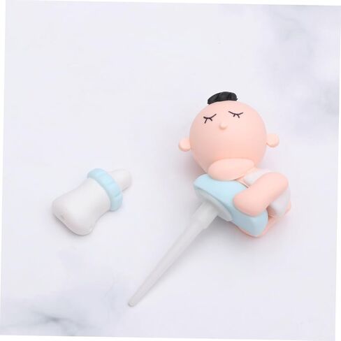 2pcs Wedding Decoration Cupcake Supplies Pick Toy Miniature Figures Happy Birthday Cake Decorating Topper Picks The Cupcake Decor Toppers Insert Card Girl Baby in Saudi Arabia