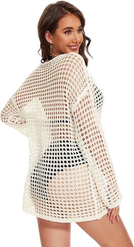 ملابس الشاطئ النسائية من الكروشيه المجوف من Moss Rose، ملابس السباحة الصيفية بيكيني ملابس الشاطئ in Kuwait