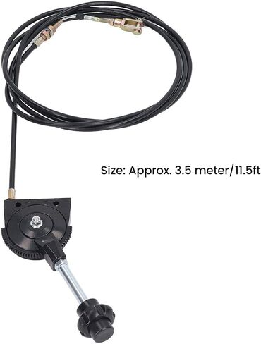 3.5M/11.5ft Universal Throttle Cable Replacement Excavator Motor Control Throttle Hand Control Kit，Stainless Steel Joint PU Tube for Motor Control Heavy Equipment Parts in Saudi Arabia