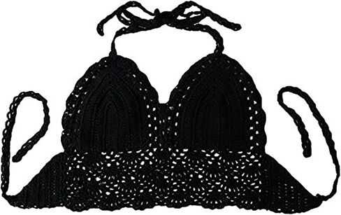 wonuu Women Summer Beach Crochet Top Bralette Knit Bra Bikini in Kuwait