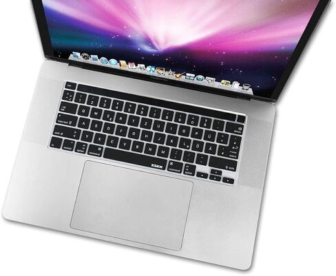 XSKN اللغة الألمانية غطاء لوحة المفاتيح السيليكون الأسود الجلد لنماذج شريط اللمس 2019 New MacBook Pro 16 بوصة A2141 2020 New MacBook Pro 13.3 بوصة A2251 A2289 A2338 M1 لوحة المفاتيح الولايات المتحدة والاتحاد الأوروبي الإصدار المشترك in Saudi Arabia