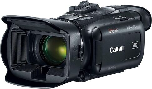 كاميرا فيديو Canon Vixia HF G50 UHD 4K (3667C002) مع بطاريتين إضافيتين، وديوبترات قريبة، وحامل ثلاثي القوائم، وحقيبة مبطنة، وإضاءة LED، وبطاقة 64 جيجابايت، وحامل ثلاثي القوائم، وشاشة خارجية 4K، وRode Mic Go والمزيد (متجدد) in Saudi Arabia