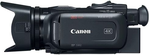 كاميرا فيديو Canon Vixia HF G50 UHD 4K (3667C002) مع بطاريتين إضافيتين، وديوبترات قريبة، وحامل ثلاثي القوائم، وحقيبة مبطنة، وإضاءة LED، وبطاقة 64 جيجابايت، وحامل ثلاثي القوائم، وشاشة خارجية 4K، وRode Mic Go والمزيد (متجدد) in Saudi Arabia
