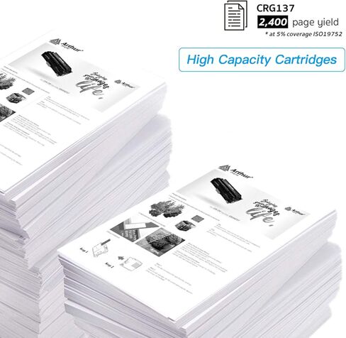 استبدال خراطيش الحبر المتوافقة مع Arthur Imaging لكاميرا Canon 137 (أسود، عبوتان) in Kuwait