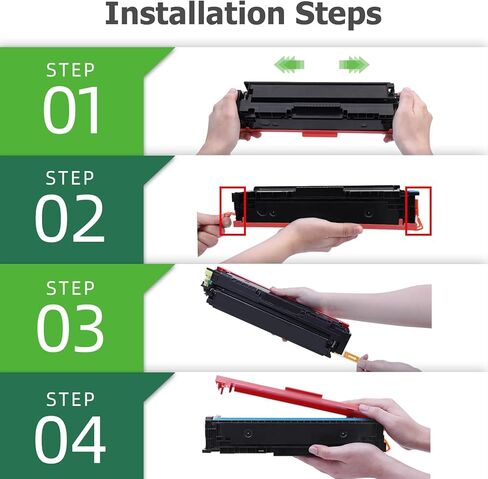 خرطوشة حبر بديلة متوافقة مع Aztech M277dw M252dw لحبر الطابعة HP 201A 201X CF400X CF400A Color Pro MFP M277dw M277c6 M277 M252 حبر الطابعة CF401X CF402X CF403X (أسود سماوي أصفر أرجواني، 5 عبوات) in Kuwait