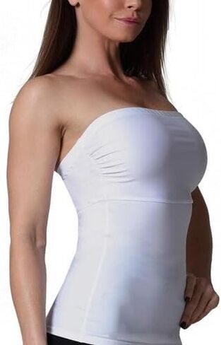 InstantFigure Women's Compression Shapewear | Tummy Control Strapless Bandeau Tube Top with Slimming Technology WBT035 in Kuwait