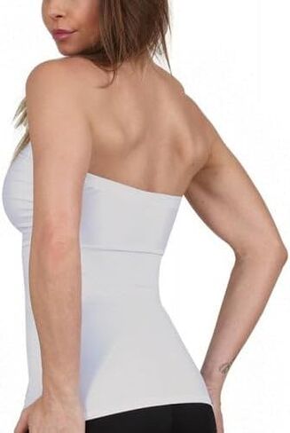 InstantFigure Women's Compression Shapewear | Tummy Control Strapless Bandeau Tube Top with Slimming Technology WBT035 in Kuwait