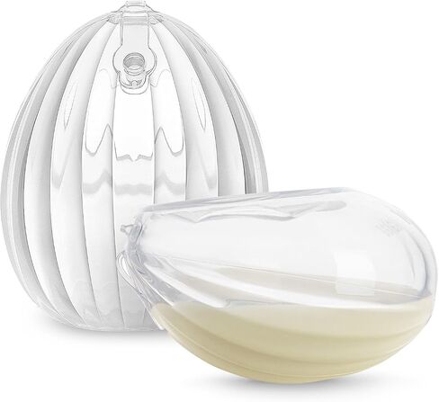 haakaa Milk Collector for Nursing Mom, 2-in-1 Wearable Breastmilk Catchers with Plug, Passive Shell Breast Pump, Breastfeeding Essentials Silicone Breast Shields, Protect Sore Nipples-2.5oz,1 Count in Saudi Arabia