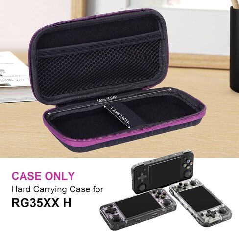 حقيبة حمل LncBoc لوحدة تحكم الألعاب المحمولة RG35XX H Retro، وحقائب تخزين السفر لوحدة التحكم الرجعية لملحقات كابل USB من النوع C، وحقيبة صلبة للسفر والتخزين in Kuwait
