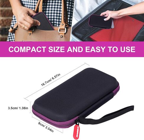 حقيبة حمل LncBoc لوحدة تحكم الألعاب المحمولة RG35XX H Retro، وحقائب تخزين السفر لوحدة التحكم الرجعية لملحقات كابل USB من النوع C، وحقيبة صلبة للسفر والتخزين in Kuwait