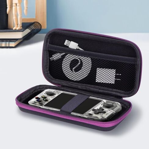 حقيبة حمل LncBoc لوحدة تحكم الألعاب المحمولة RG35XX H Retro، وحقائب تخزين السفر لوحدة التحكم الرجعية لملحقات كابل USB من النوع C، وحقيبة صلبة للسفر والتخزين in Kuwait