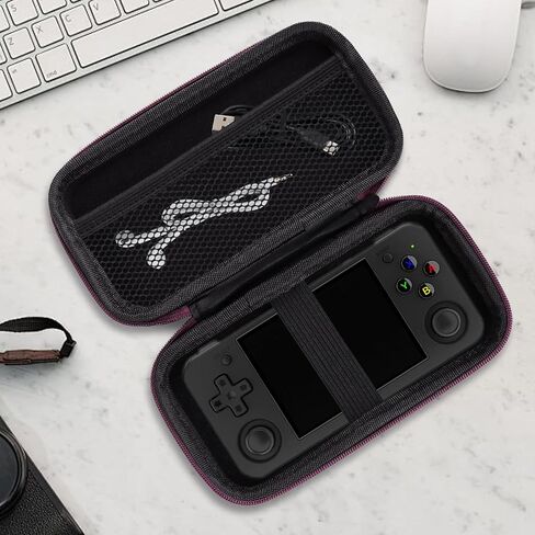 حقيبة حمل LncBoc لوحدة تحكم الألعاب المحمولة RG35XX H Retro، وحقائب تخزين السفر لوحدة التحكم الرجعية لملحقات كابل USB من النوع C، وحقيبة صلبة للسفر والتخزين in Kuwait