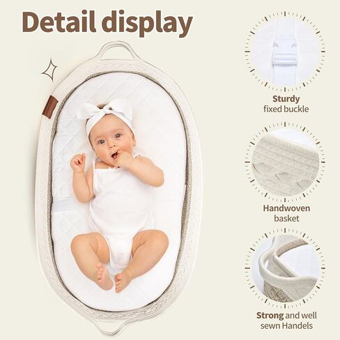 Baby Changing Basket for Baby Dresser, Moses Baskets for Newborn, Baby Moses Basket Changing Basket for Dresser, Changing Pad Basket Changing Table Basket, Diaper Caddy, Newborn Essentials Must Haves in Saudi Arabia