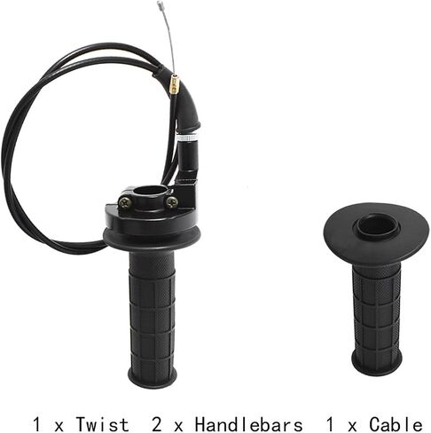 LABLT 130mm Handle Bar Throttle Clamp Hand Grips Cable Kit Replacement for Coleman CT200U Mini 196ccTrail 200 most motorcycle dirt bike in Saudi Arabia