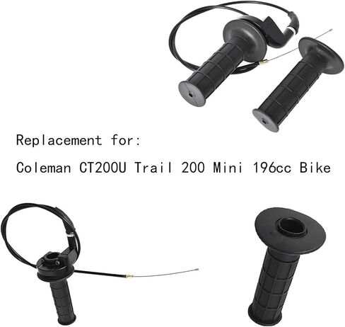 LABLT 130mm Handle Bar Throttle Clamp Hand Grips Cable Kit Replacement for Coleman CT200U Mini 196ccTrail 200 most motorcycle dirt bike in Saudi Arabia