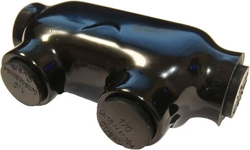 موصل كابل متعدد معزول بمنفذين، نطاق سلك 2/0-6 AWG، موصلات كابل معزولة سداسية ألين مشقوقة 3/16 بوصة، طول 3.15 بوصة × ارتفاع 1.46 بوصة × عرض 0.99 بوصة (5 قطع) in Kuwait