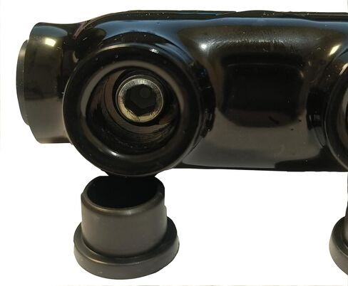 موصل كابل متعدد معزول بمنفذين، نطاق سلك 2/0-6 AWG، موصلات كابل معزولة سداسية ألين مشقوقة 3/16 بوصة، طول 3.15 بوصة × ارتفاع 1.46 بوصة × عرض 0.99 بوصة (5 قطع) in Kuwait