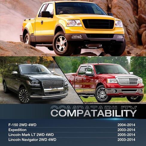 فواصل عجلة Nilight 6x135 لسيارة Ford F-150 2WD 4WD 2004 2005 2006 2007 2008 2009 2010 2011 2012 2013 2014، فواصل عجلة 1.5 بوصة، توافق تجويف المحور 87.1 مم مع إكسبيديشن لينكولن مارك LT نافيجيتور in Saudi Arabia