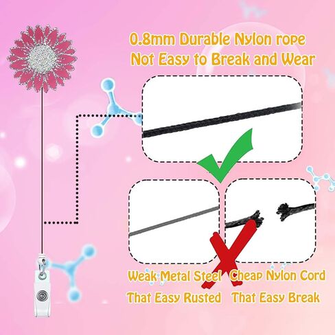 Cute Badge Reel Holder Nurse Medical Nursing Funny Y'all Need Jesus Badge Reels Retractable for Nurses RN CNA LPN LVN Acrylic Cute Glitter Badge Clip ID Card Accessories Assistant Gift KL861 in Saudi Arabia