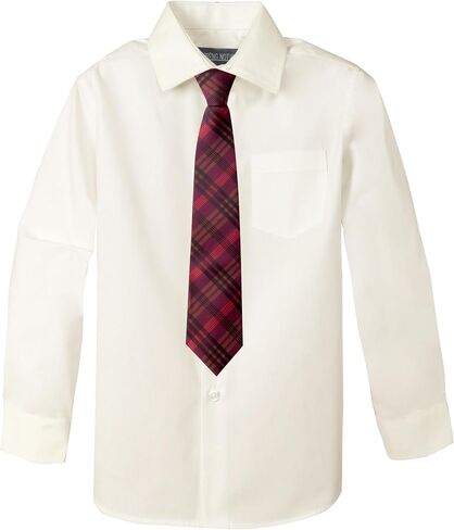 Spring Notion Boy's Plaid Woven Zipper Tie in Kuwait