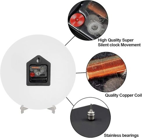 Naanle Tribal Animals Fox Deer Owls Round Wall Clock, 9.5 Inch Battery Operated Quartz Analog Quiet Desk Clock for Home,Office,School,Kitchen in Kuwait