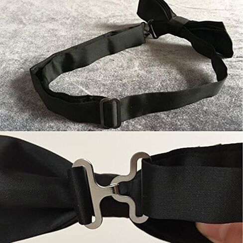 50 Set 3/4" Bow Tie Hardware Sets Adjustable Ss Necktie Hook Bow Tie or Cravat Clips Fastenings Fasteners to Make Adjustable Ss on Bow Ties/Neckties (White) in Saudi Arabia