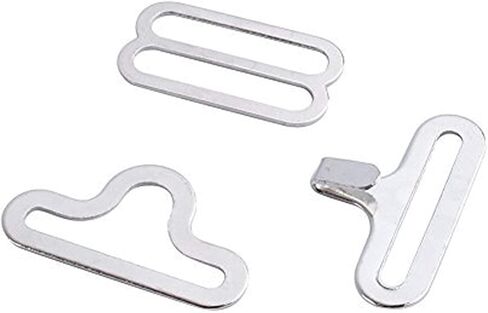 50 Set 3/4" Bow Tie Hardware Sets Adjustable Ss Necktie Hook Bow Tie or Cravat Clips Fastenings Fasteners to Make Adjustable Ss on Bow Ties/Neckties (White) in Saudi Arabia