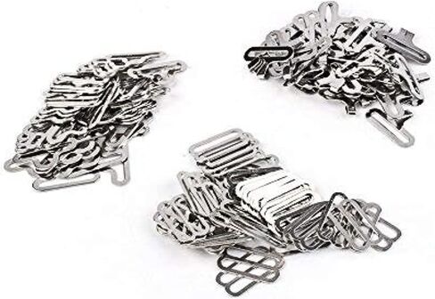 50 Set 3/4" Bow Tie Hardware Sets Adjustable Ss Necktie Hook Bow Tie or Cravat Clips Fastenings Fasteners to Make Adjustable Ss on Bow Ties/Neckties (White) in Saudi Arabia