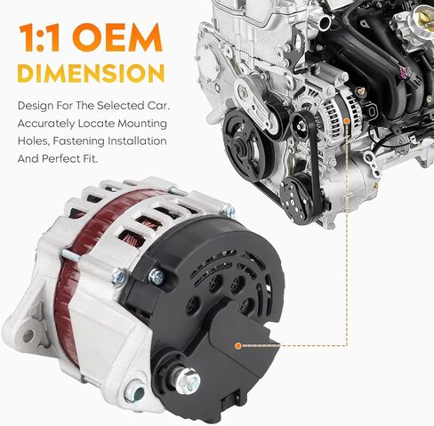 Alternator for Chevy Aveo 2004-2008 1.6L 1.6 L4, Pontiac Wave 2005-2008, Suzuki Swift 2004-2008 ADR0337, 96540542, 96838439, 400-12215, 8483, 22019 in Saudi Arabia