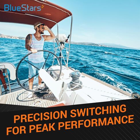 BlueStars Master Battery Disconnect Switch 12-48V 300A DC Continuous ON/Off Aluminium Housing Battery Disconnect Master Used for RV, Marine, Car, Boat, Truck, SUV, Ship, Yacht Batteries and Others in Saudi Arabia