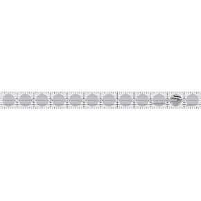Creative Grids Quilt Ruler 1in x 12in Rectangle – CGR112 – Made in USA, Non-Slip Grip Acrylic Quilting, Sewing, Crafting, Patchwork Ruler for Measuring & Cutting Fabric