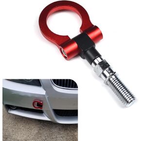 1 PC Car Bumper Pull Ring, Alloy Stable Structure Knock-Resistant European Trailer Ring Hook, Auto Repair Modification Accessories, Compatible with Most Cars and Trailers (Black & Silver) in Saudi Arabia