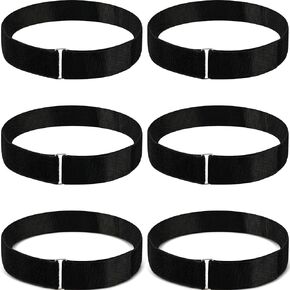 6 Pcs Reusable Ladder Straps, 33.5 x 2 Inches adjustable Ladder Rack Tie Down Straps Multipurpose Securing Straps with Buckles Nylon Hook and Loop Straps, Black