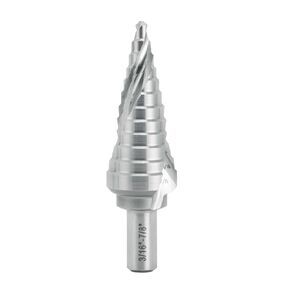 ACTOOL Industrial HSS Step Drill Bit 3/16 inch to 7/8 inch with 3/8 inch Shank, Double Spiral Flute with 12 Step Size