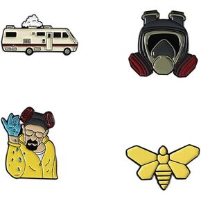 Enamel Pin Set Creative Lovely Brooch Pins Enamel Lapel Pin Lettering Pins Lapel Badge in Kuwait