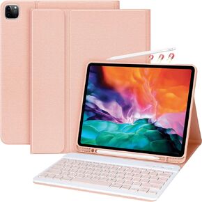iPad Pro 12.9 Case with Keyboard -Keyboard Case for iPad Pro 12.9-inch 2022 (6th Generation), iPad Pro 12.9 5th (2021) & 4th (2020) & 3rd (2018) Gen, Wireless Detachable - with Pencil Holder